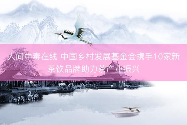 人间中毒在线 中国乡村发展基金会携手10家新茶饮品牌助力茶产业振兴