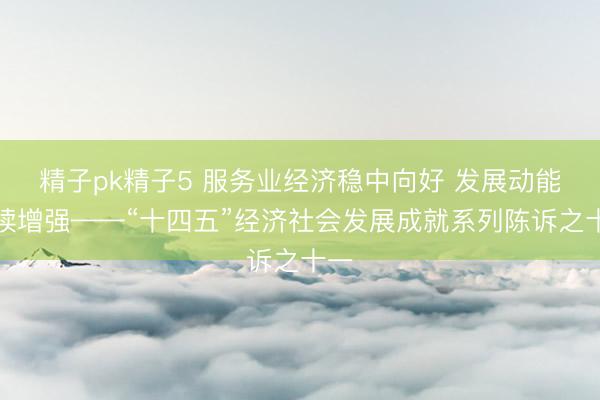 精子pk精子5 服务业经济稳中向好 发展动能抓续增强——“十四五”经济社会发展成就系列陈诉之十一