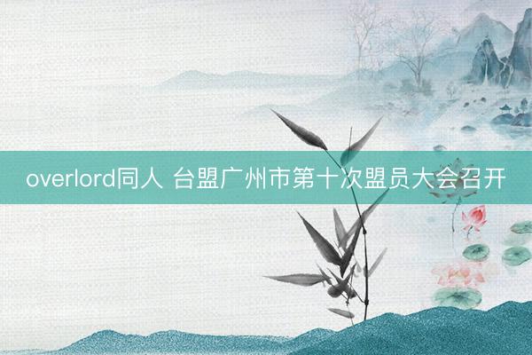 overlord同人 台盟广州市第十次盟员大会召开